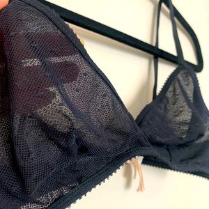 J Crew Black Lace Bralette